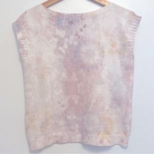 Italian sweater top with flower print